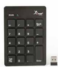  - Teclado - preta - Central - unidade    Cod. MINI TECLADO NUMRICO KP-2038